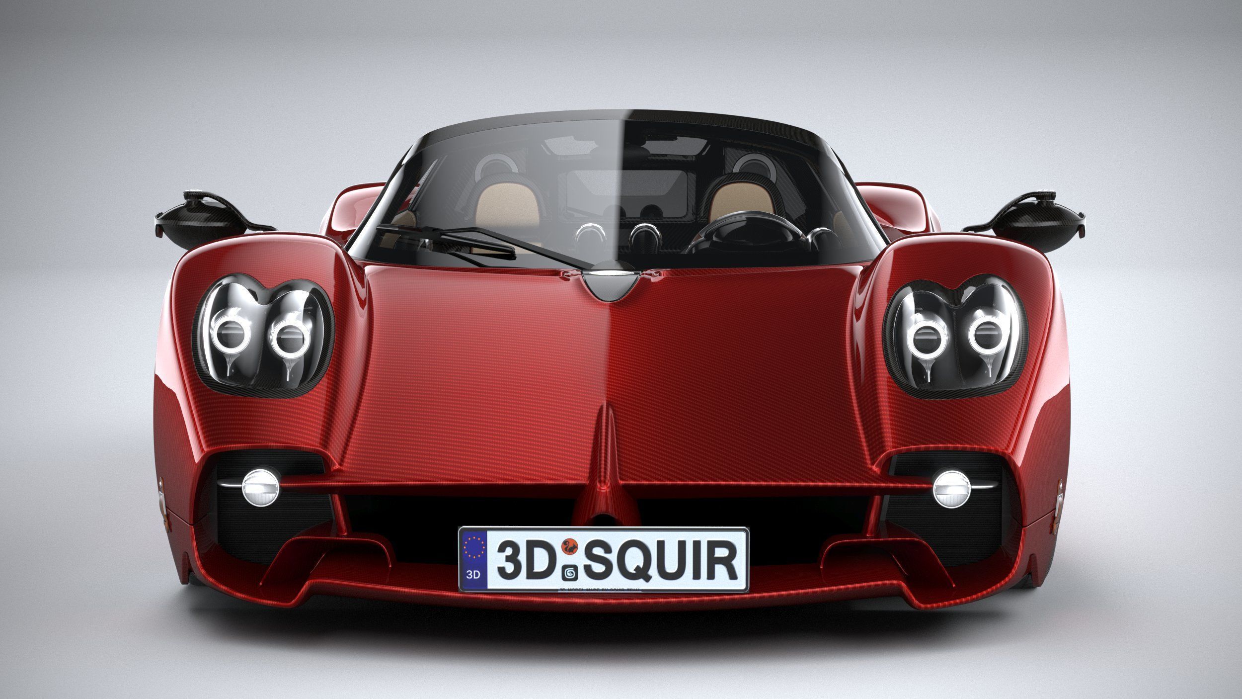 Pagani Utopia Roadster 2025 3D model_13