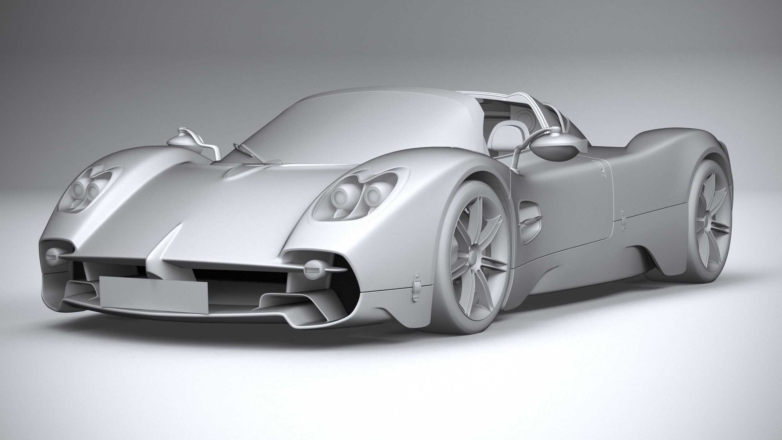 Pagani Utopia Roadster 2025 3D model_20