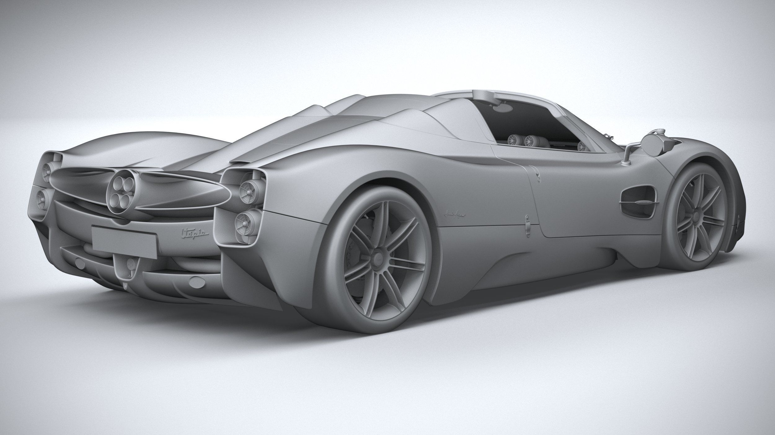 Pagani Utopia Roadster 2025 3D model_25