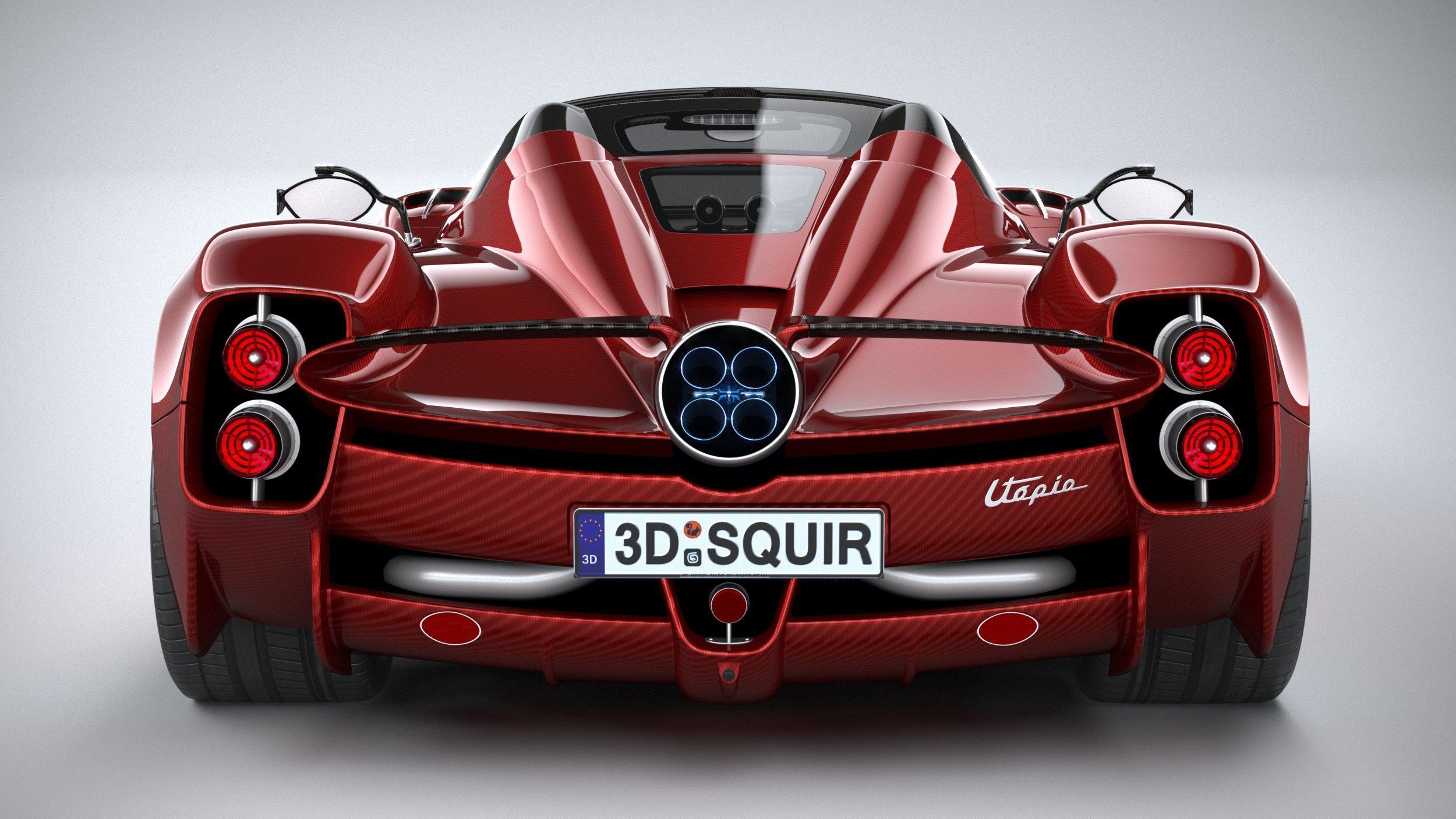 Pagani Utopia Roadster 2025 3D model_4