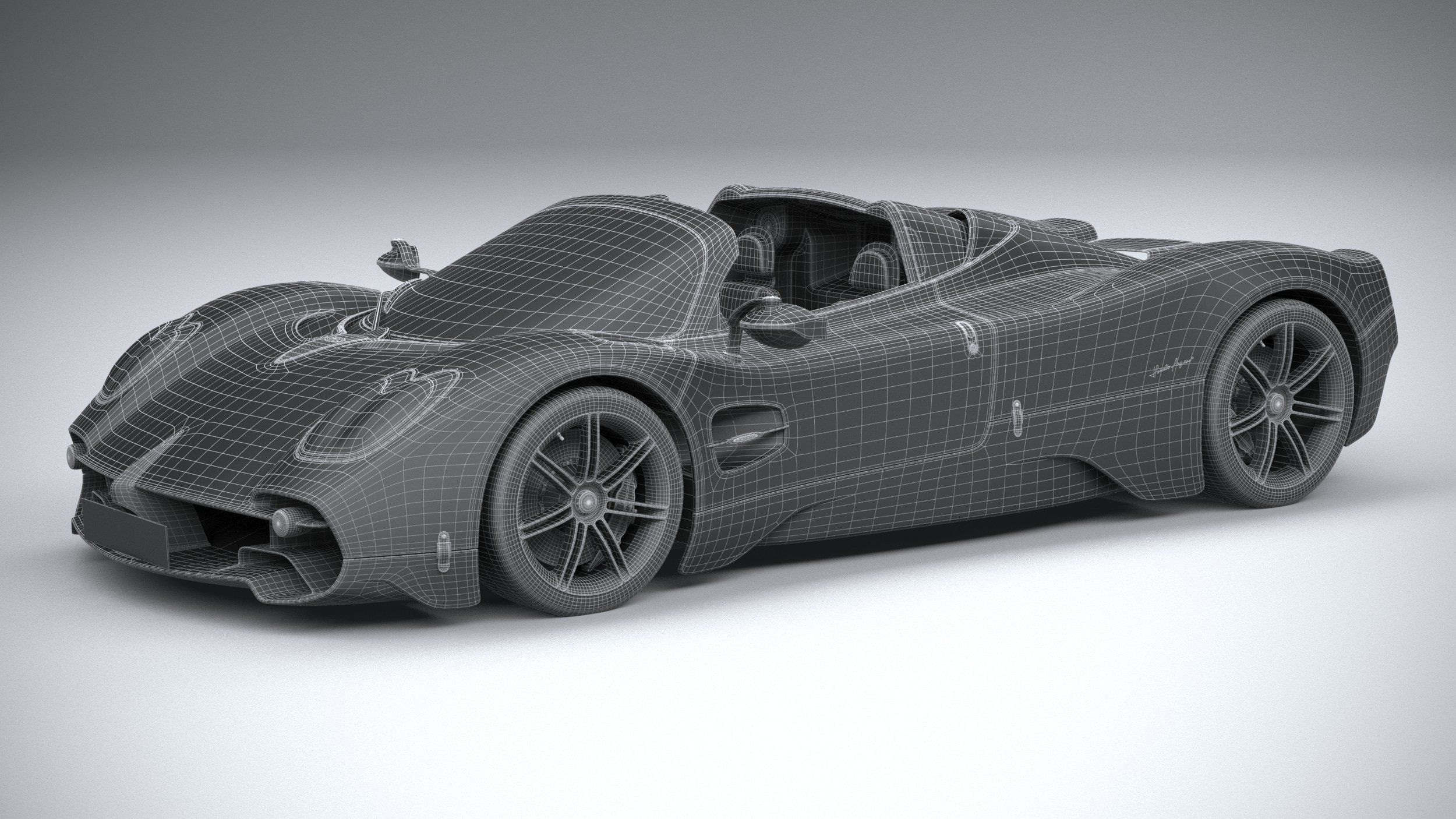 Pagani Utopia Roadster 2025 3D model_31
