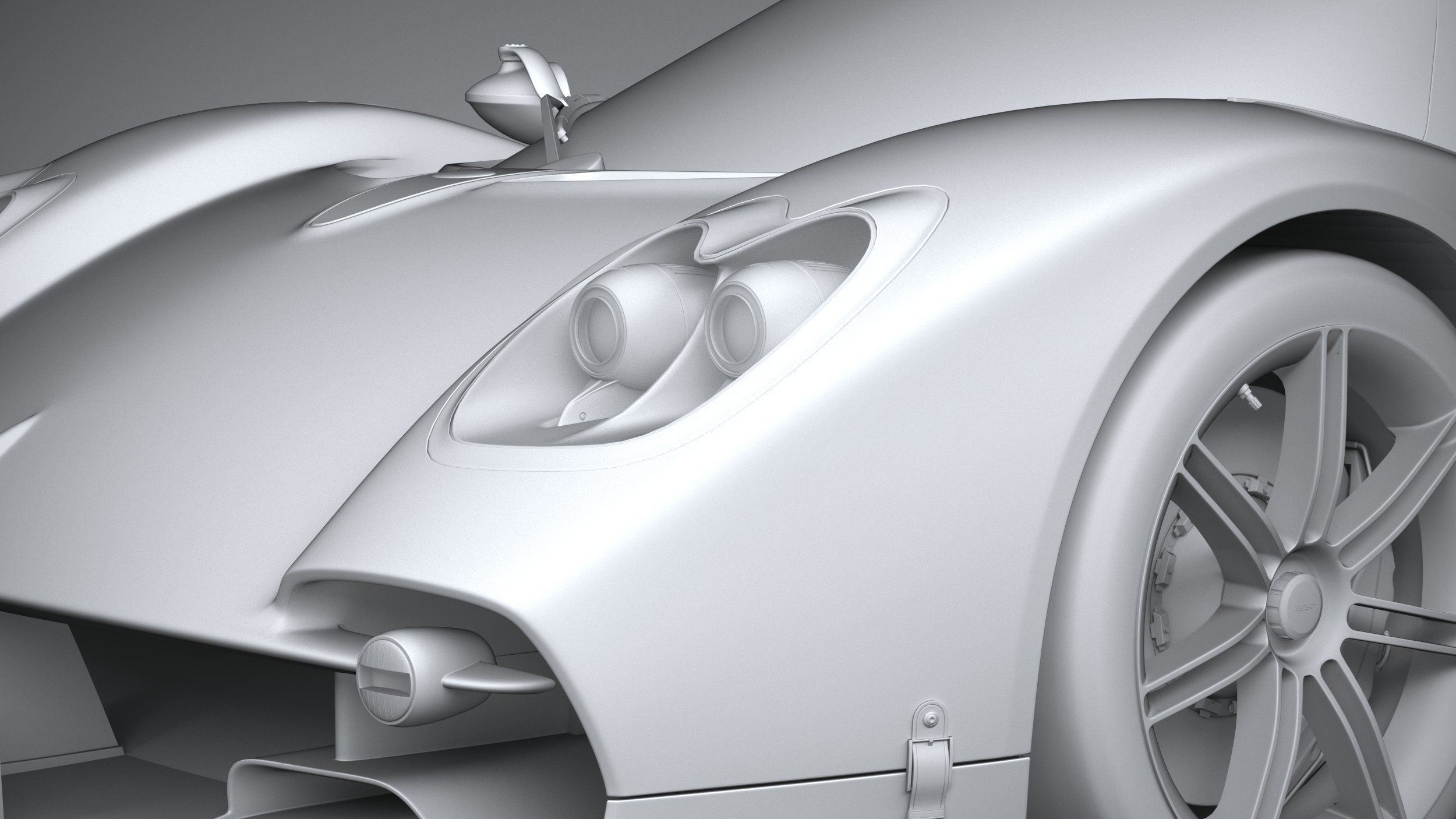 Pagani Utopia Roadster 2025 3D model_23