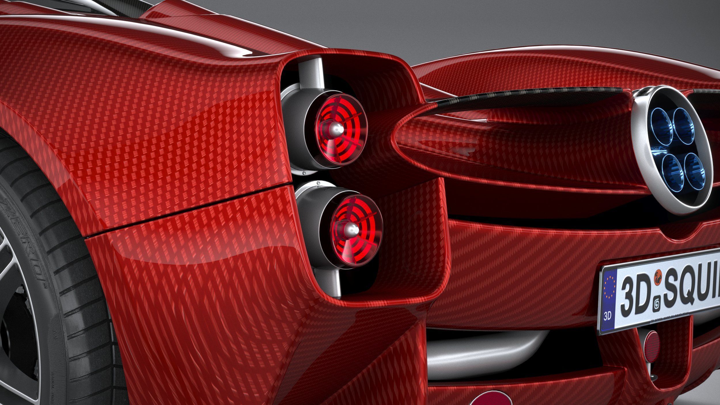 Pagani Utopia Roadster 2025 3D model_15