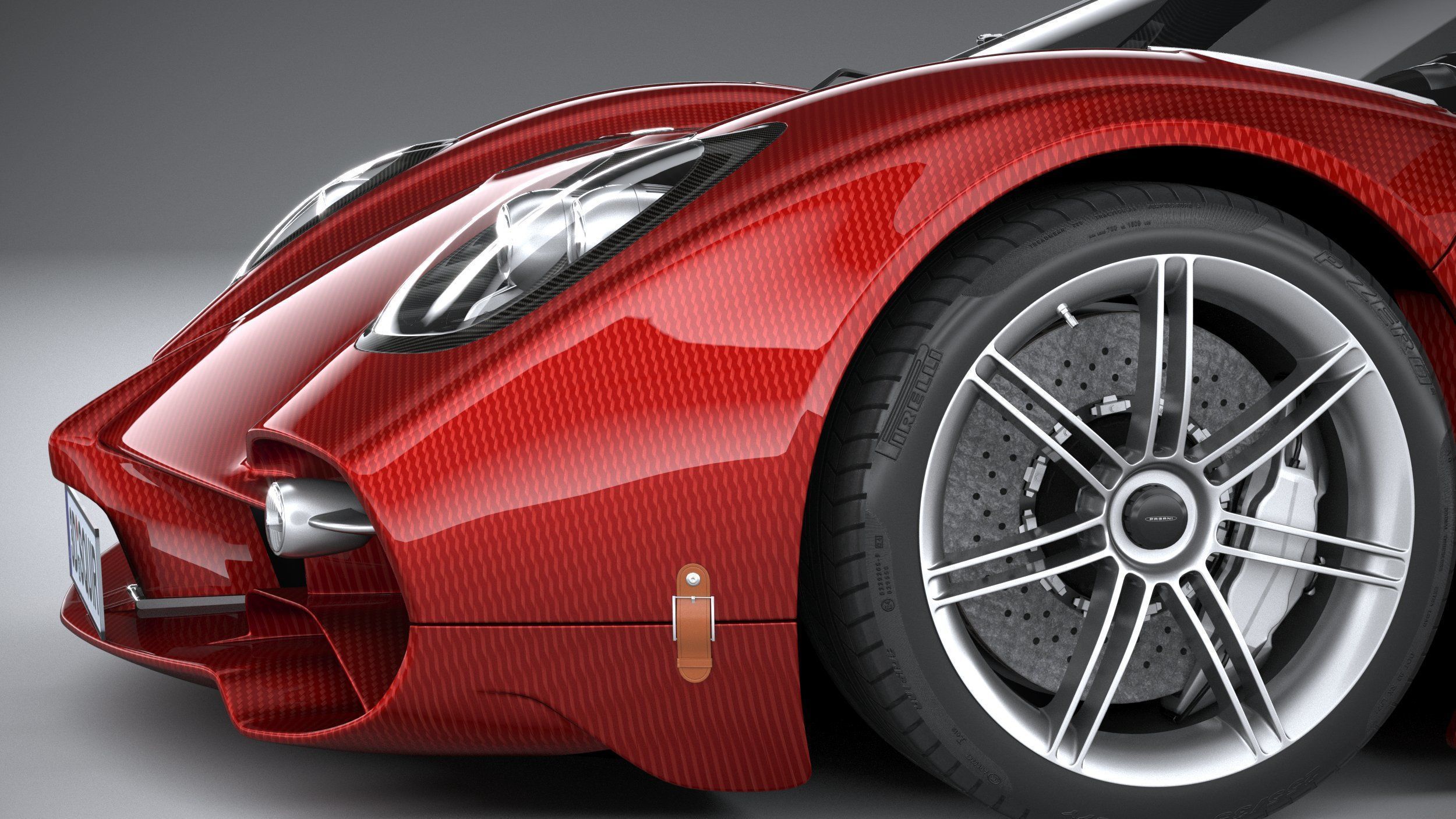 Pagani Utopia Roadster 2025 3D model_3