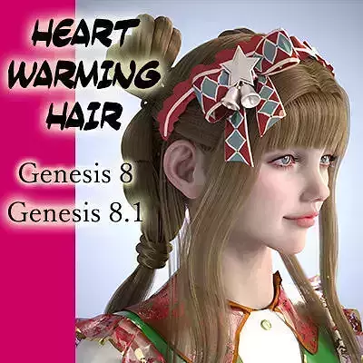 Heartwarming Holiday Hair For Genesis 8 Female