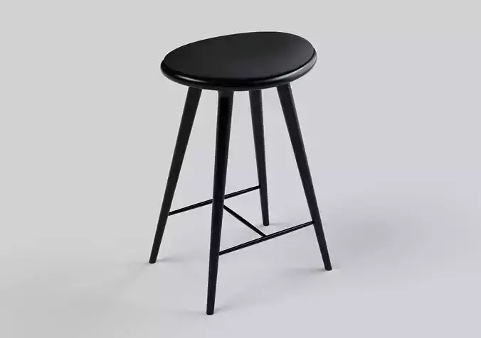 Mater High Stool Low-poly 3D model