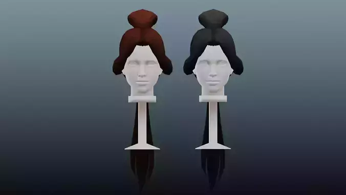 Female hair 2 color model