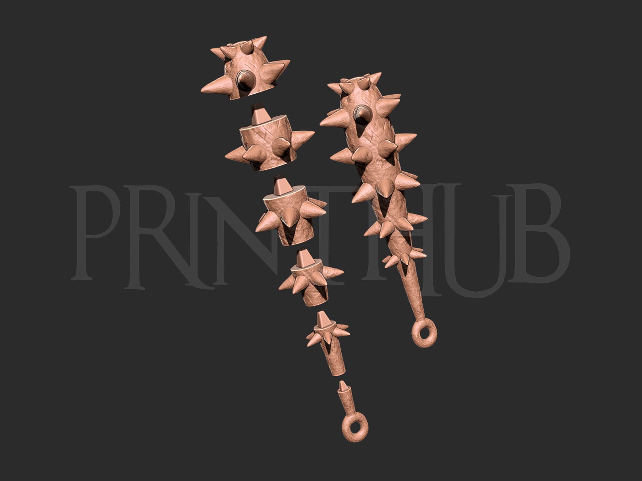 One Piece - Kaido Hassaikai for cosplay 3D print model_5