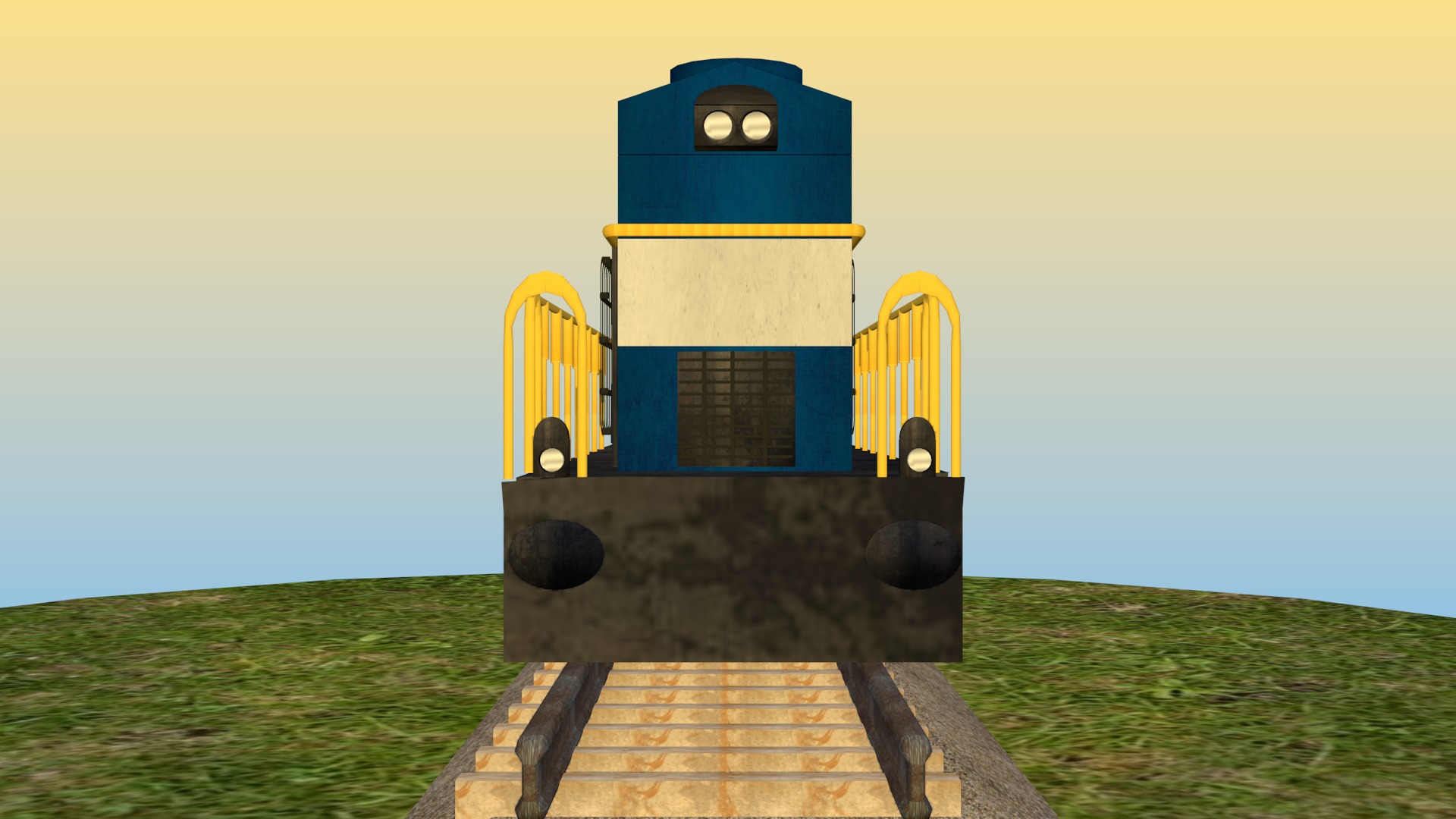 Indian Diesel Locomotive 3D Model 3D model_3