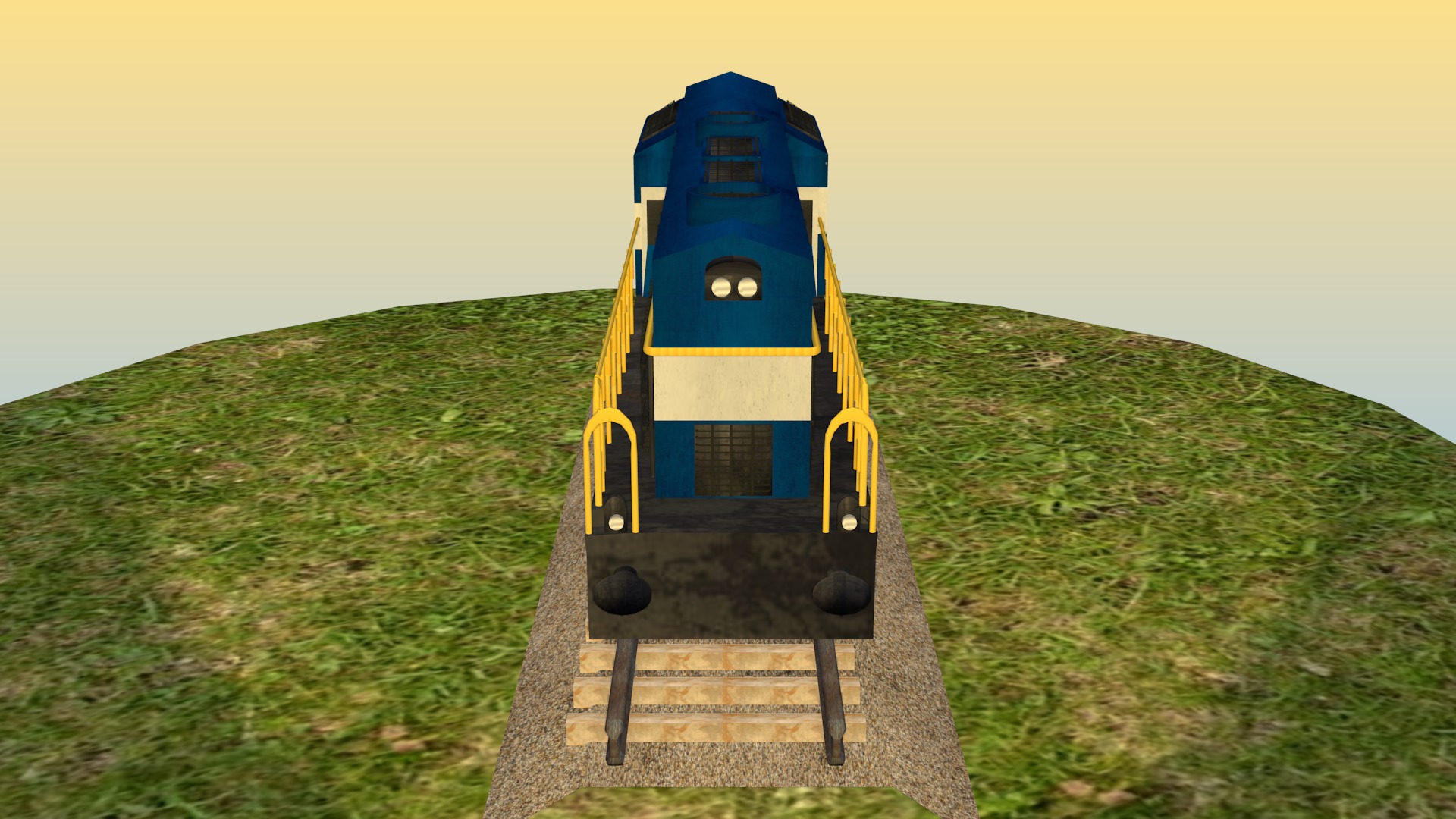 Indian Diesel Locomotive 3D Model 3D model_4