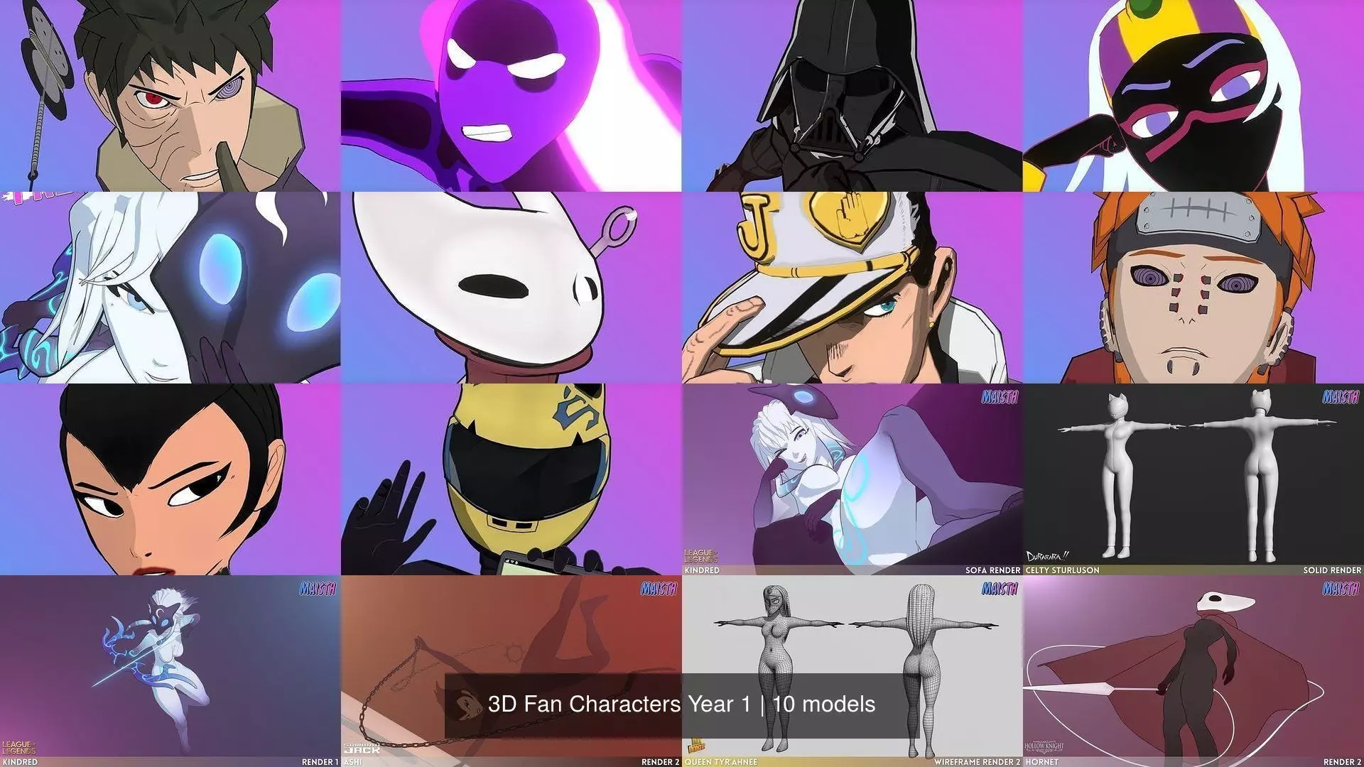 3D Fan Characters Year 1 3D Model Collection_12