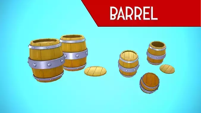BARREL CARTOON STYLIZED