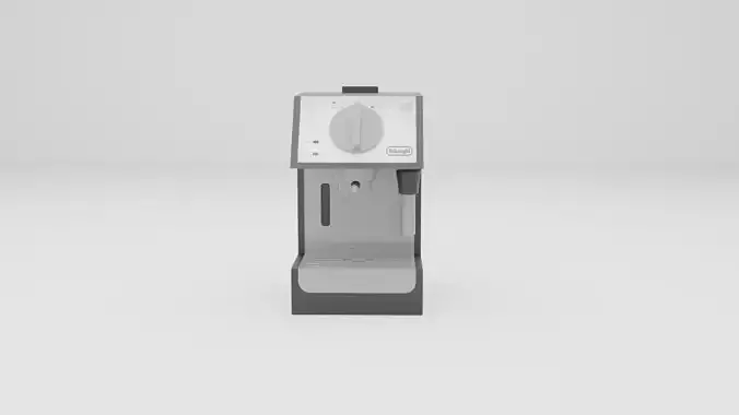 Highly Detailed Espresso Machine 3D Model Low-poly 3D model