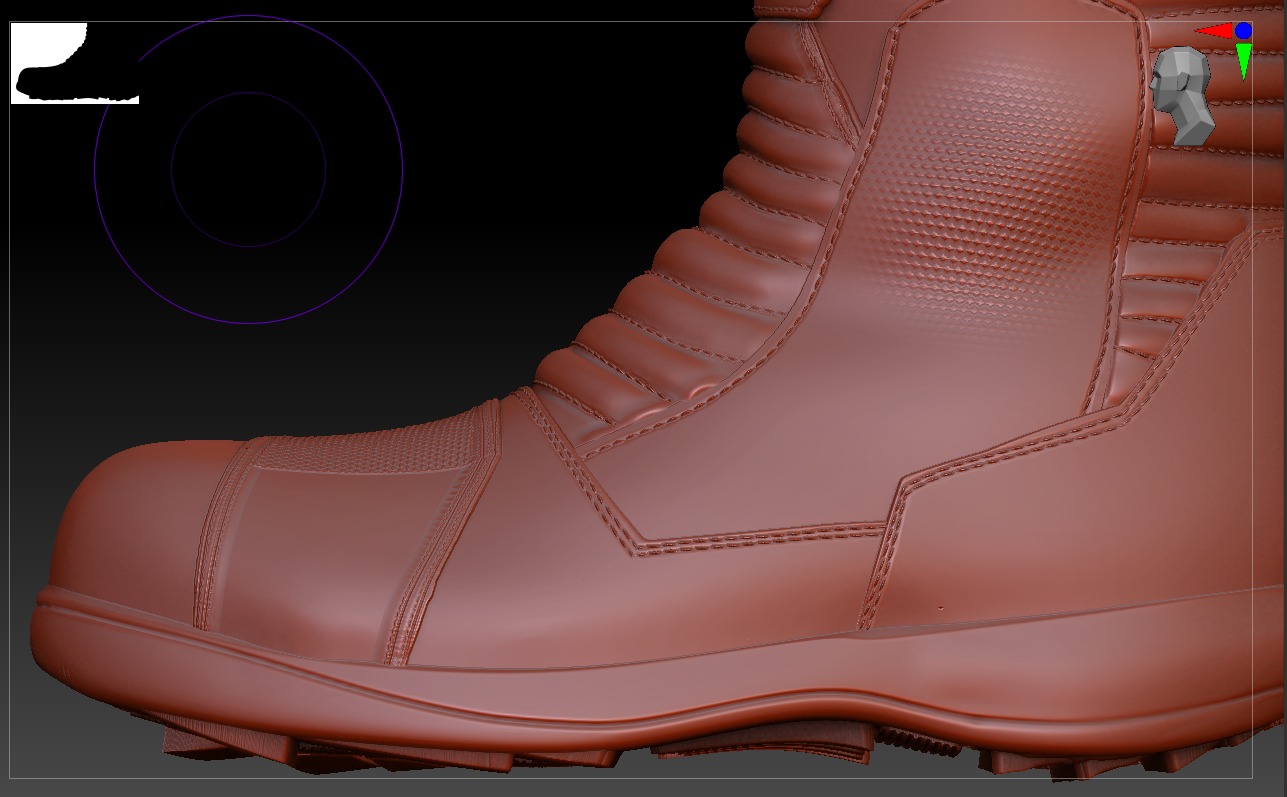 Malaysian Police Uniform  High-Detail Outfit with Accessories Low-poly 3D model_31