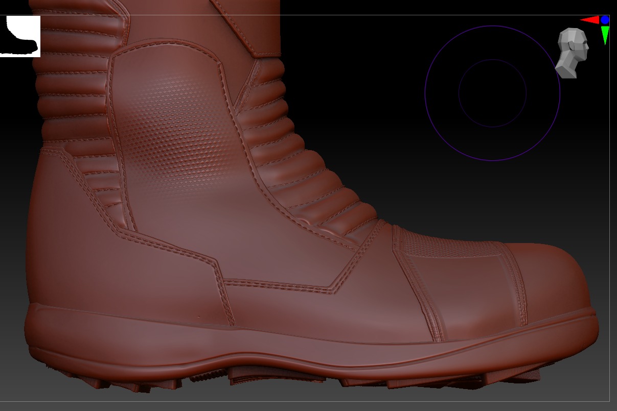 Malaysian Police Uniform  High-Detail Outfit with Accessories Low-poly 3D model_30