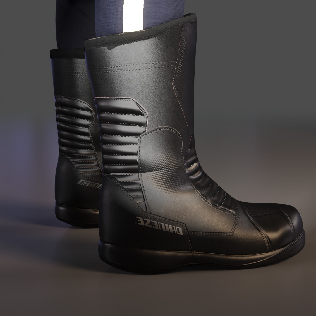 Malaysian Police Uniform  High-Detail Outfit with Accessories Low-poly 3D model_9