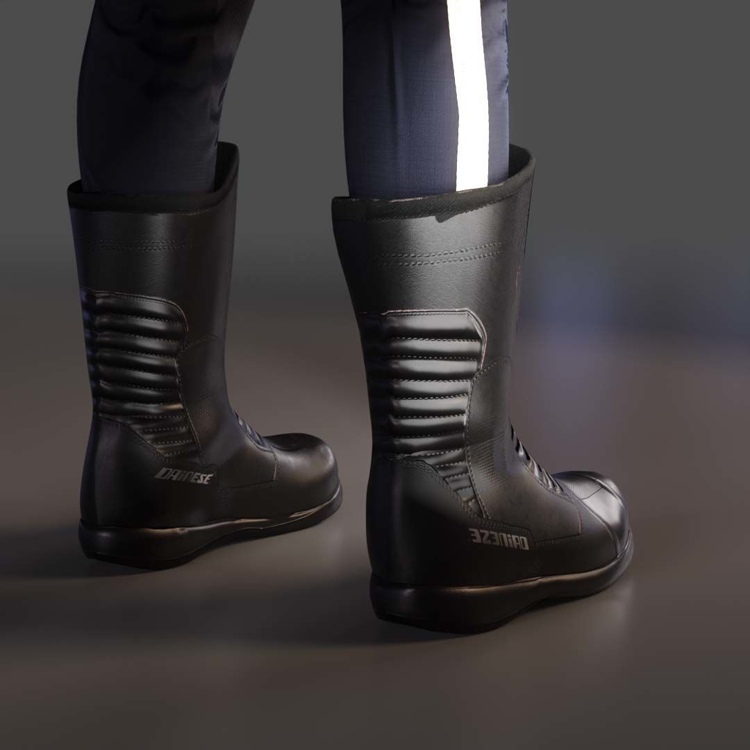 Malaysian Police Uniform  High-Detail Outfit with Accessories Low-poly 3D model_26