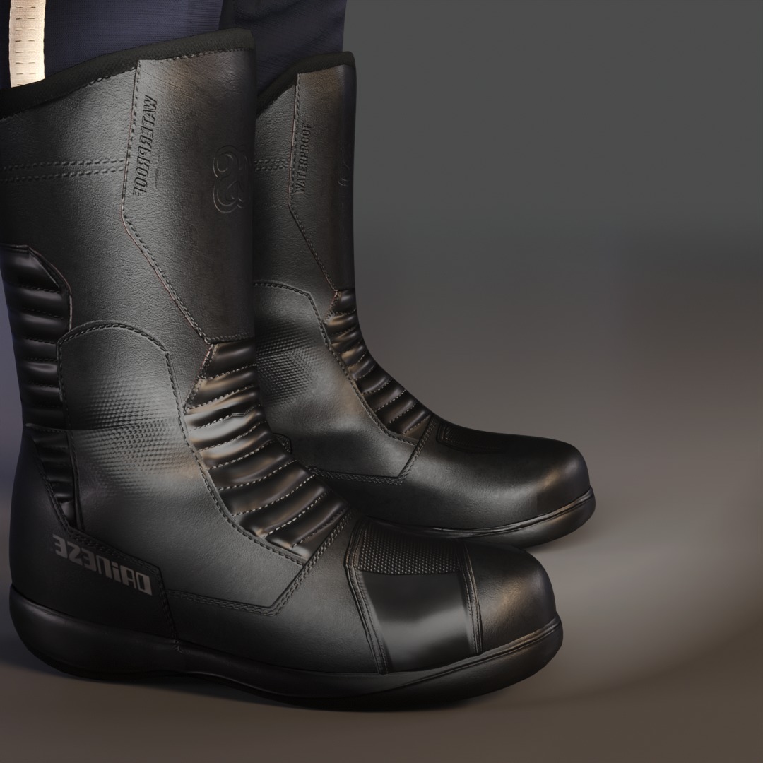 Malaysian Police Uniform  High-Detail Outfit with Accessories Low-poly 3D model_23