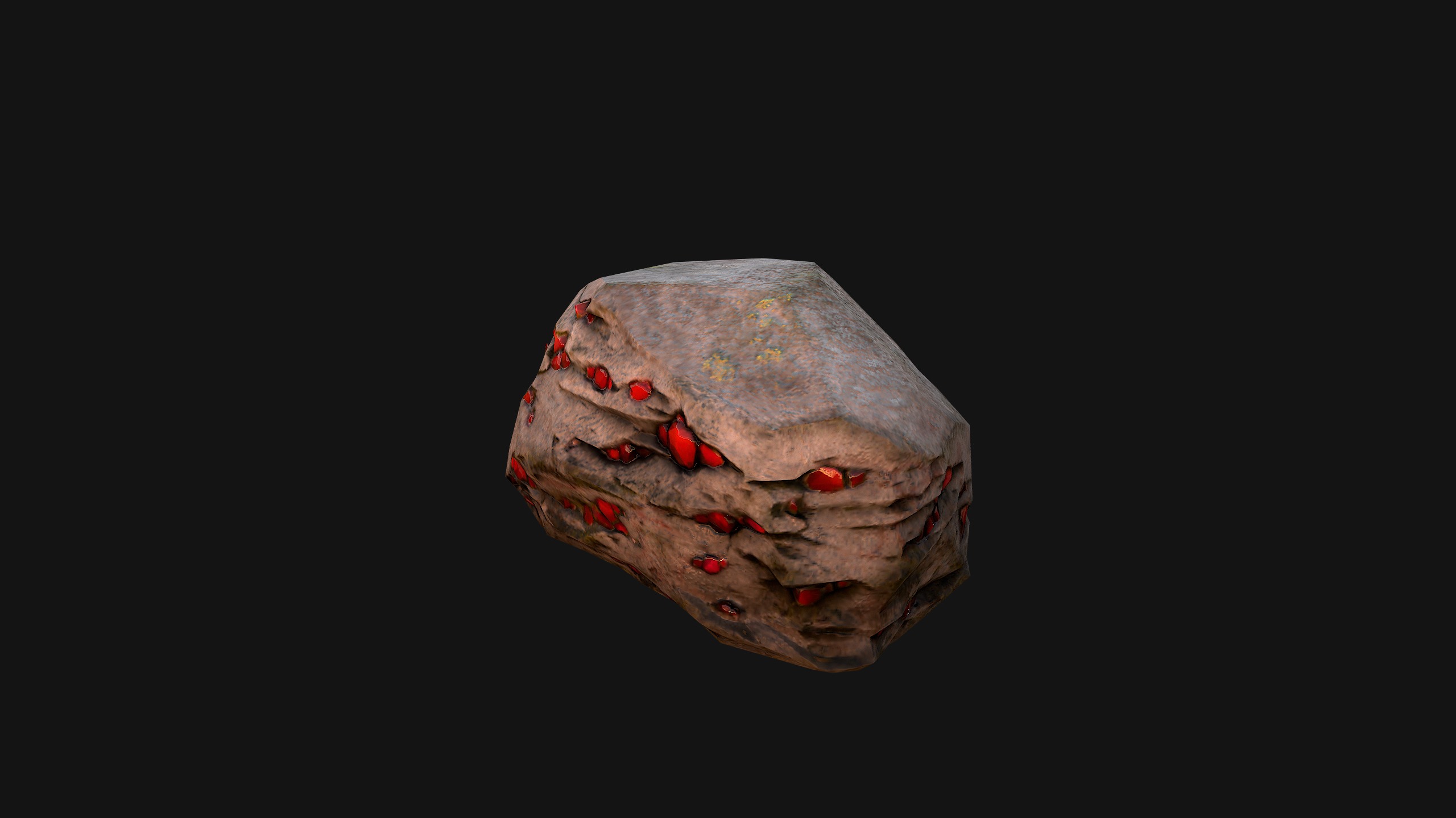 Gems Minerals Gemstone Mine Resource Pack Low-poly 3D model_39