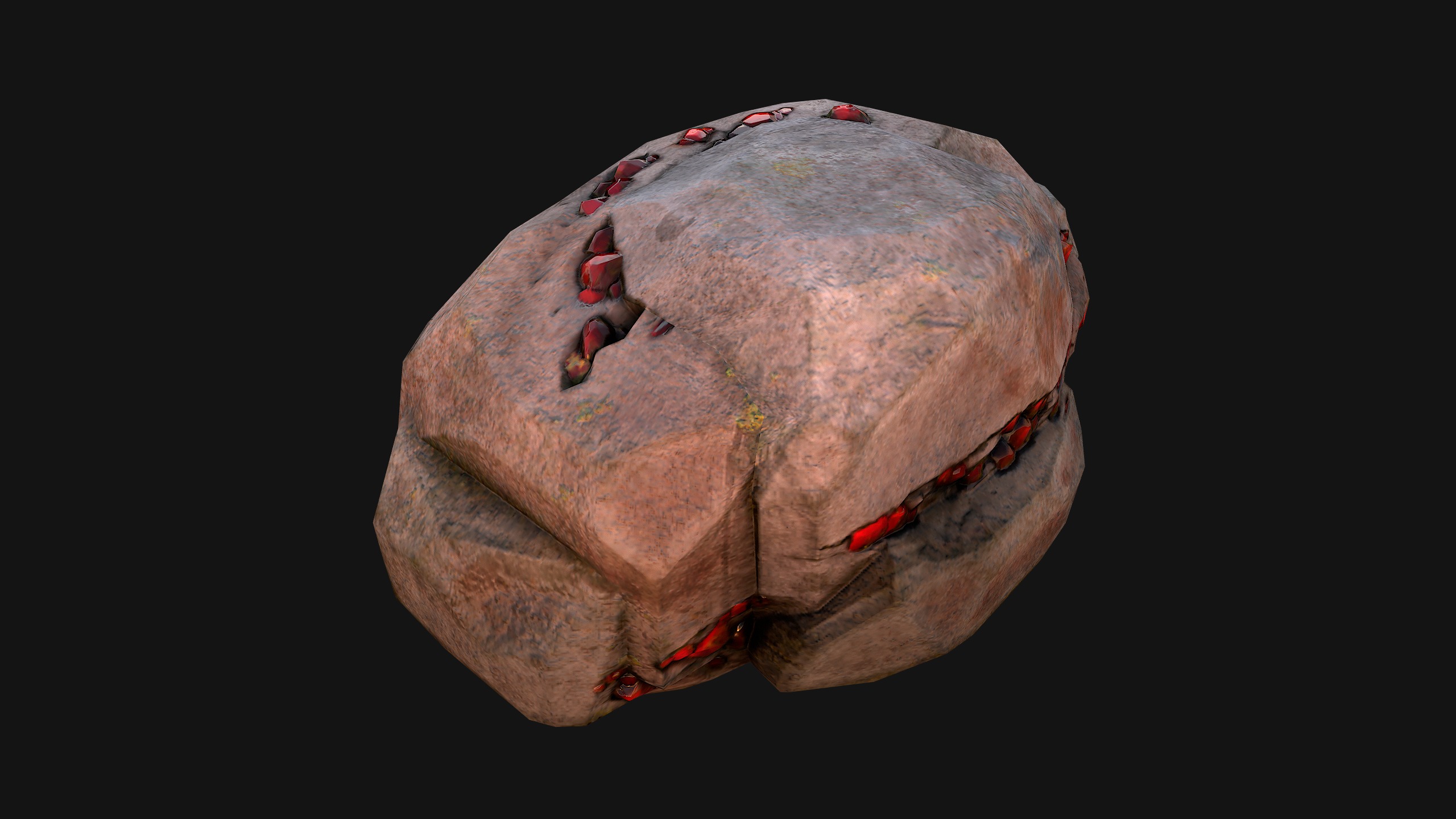 Gems Minerals Gemstone Mine Resource Pack Low-poly 3D model_36