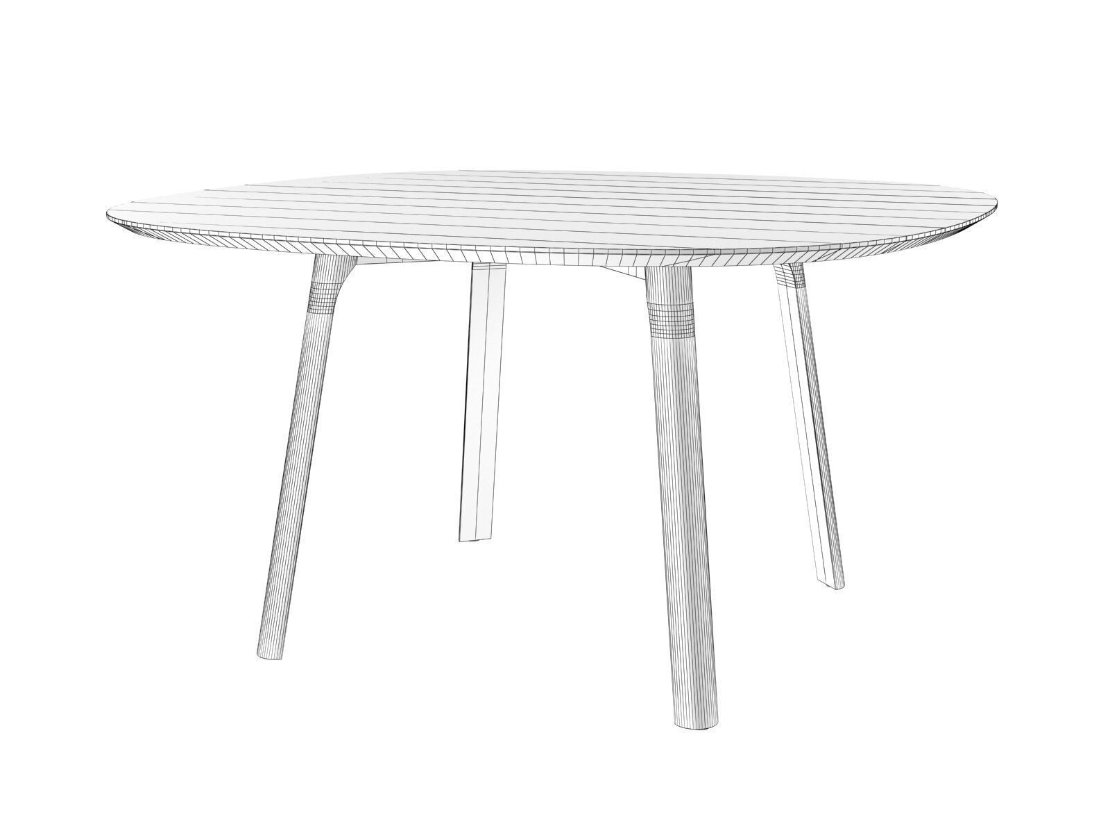 Rail Dine 140 Table 3D model_2
