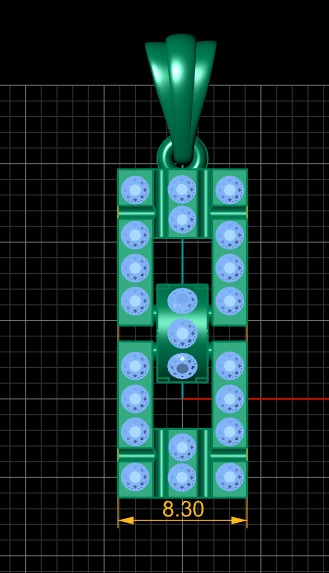 PRECIOUS DESIGN PENDANT 3D PRINTABLE MODEL 3D print model_2