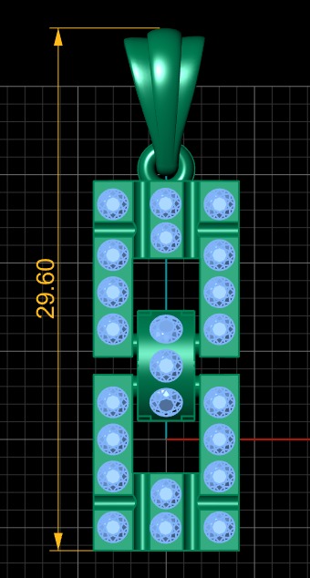 PRECIOUS DESIGN PENDANT 3D PRINTABLE MODEL 3D print model_3