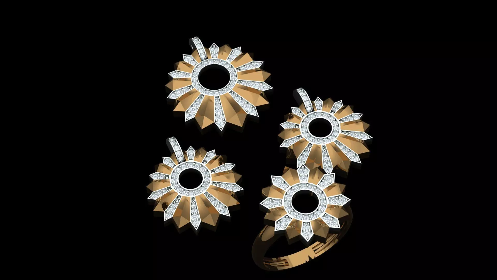 set jewellery 3D print model