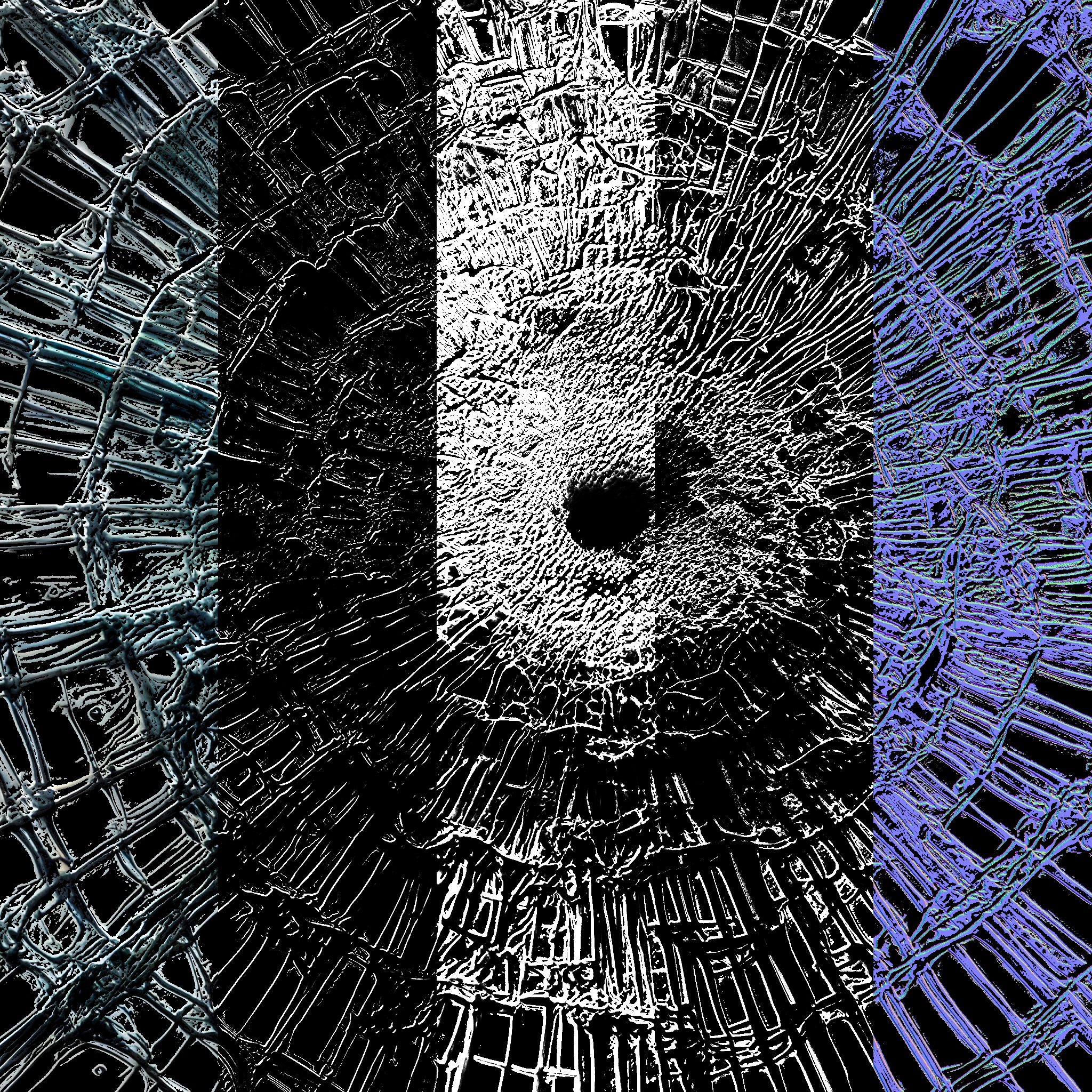 Bullet Hole on Glass 4k PBR Texture Low-poly 3D model_2