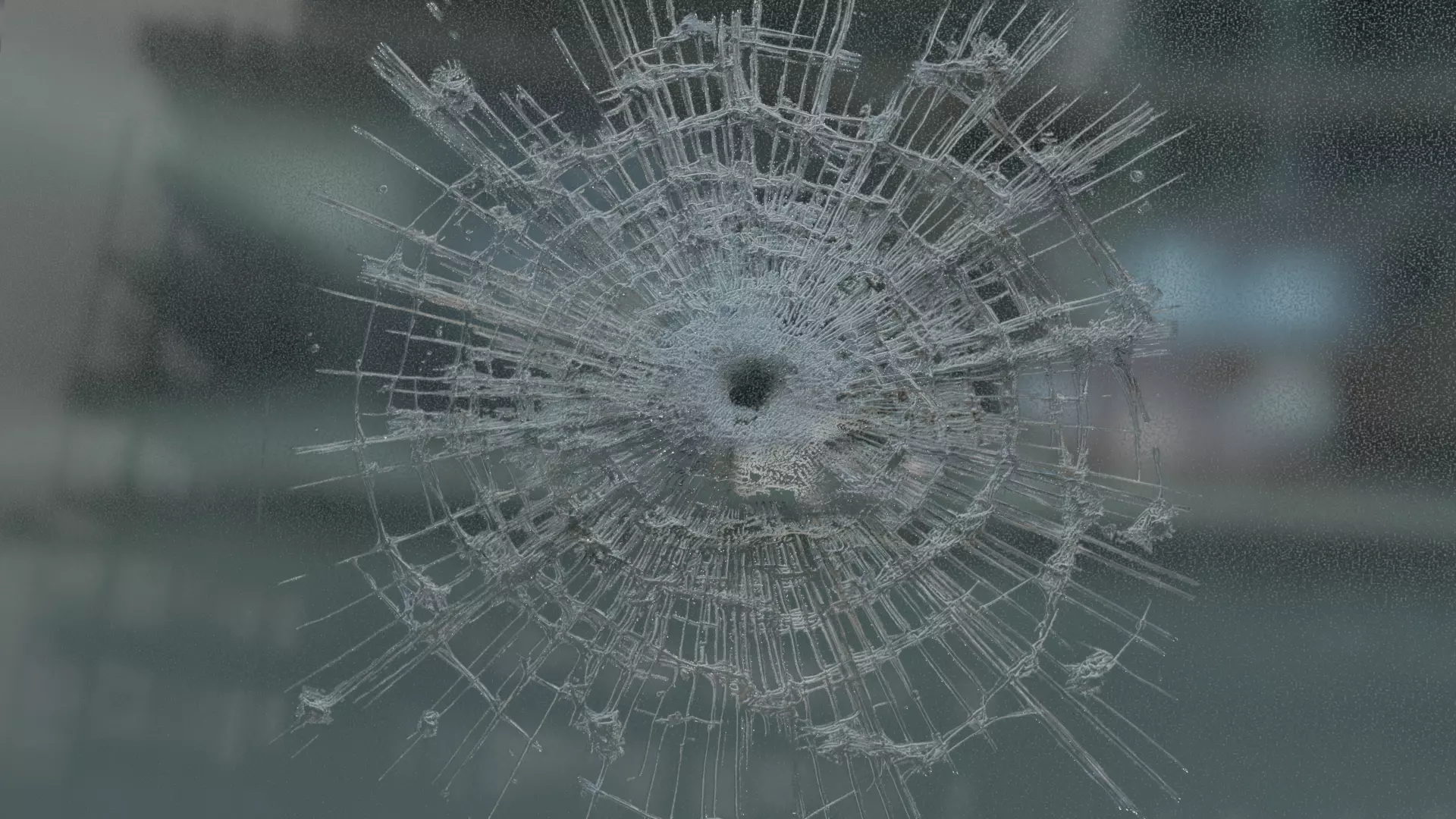 Bullet Hole on Glass 4k PBR Texture Low-poly 3D model_0