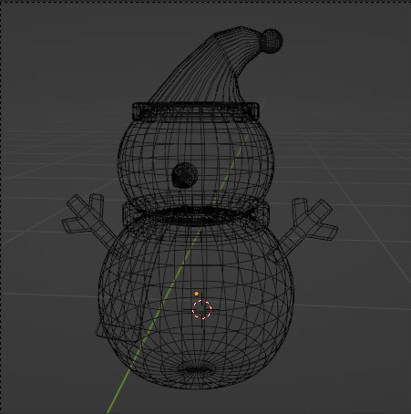 Snowman plush 3D model_3