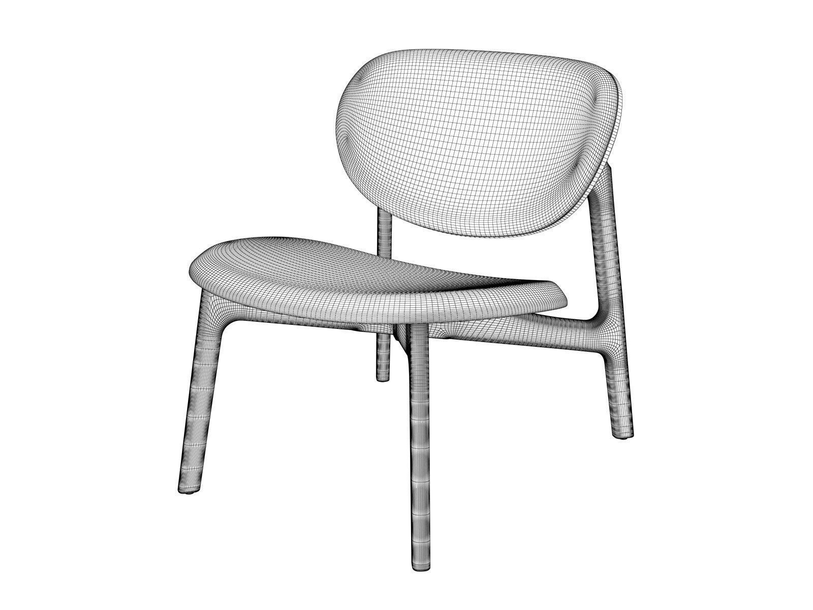 Zenso Lounge Chair 3D model_2