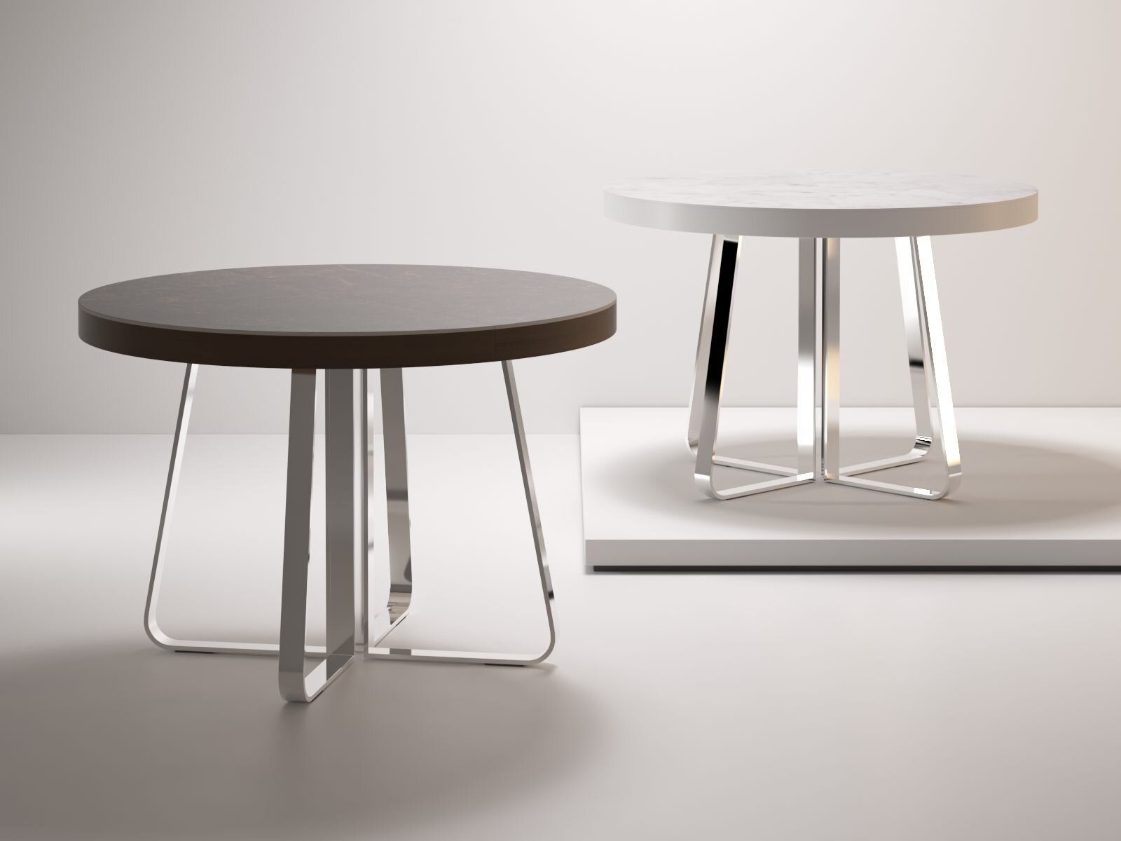 Ava 110 Dining Table 3D model_2