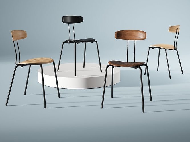 Okito Ply Chair 3D model