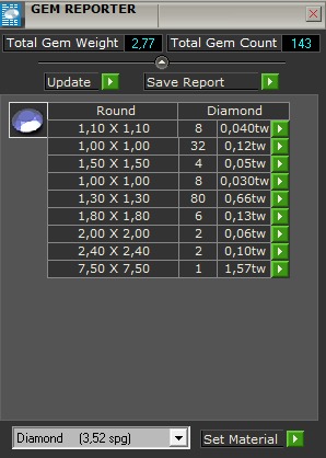 two tone Ring with round stone 4905 3D print model_2