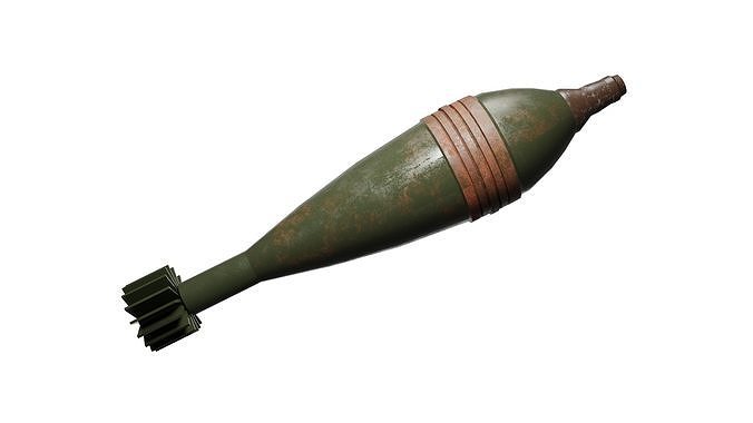 Mortar Shell 120 mm 3D model