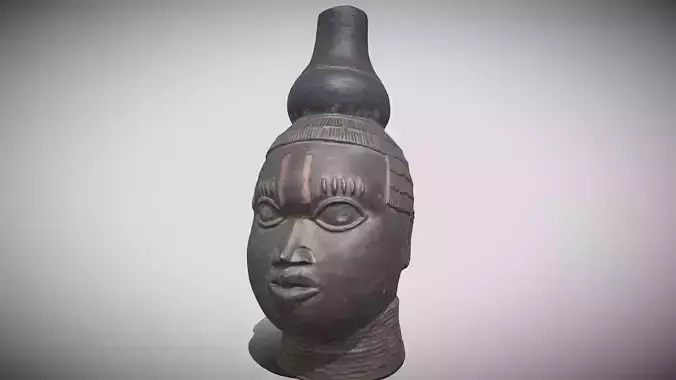 Benin Memorial Head with Gourd uhunmwun-elao