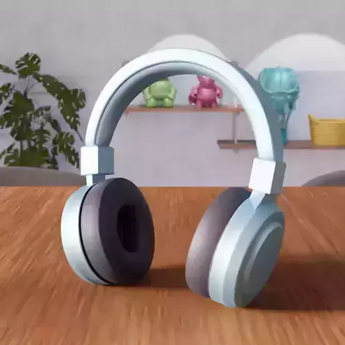 Realistic Headphone - 389 3D print model