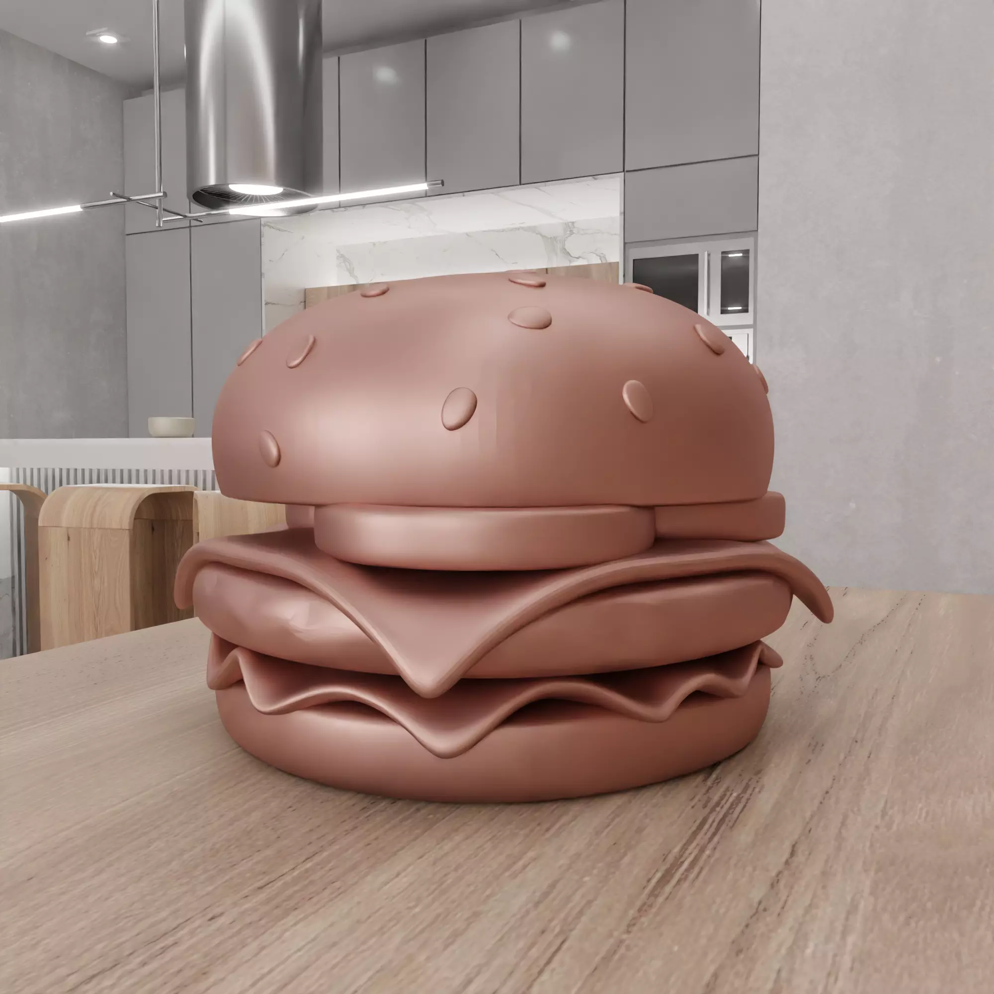 Fake Hamburger - 388 3D print model_8