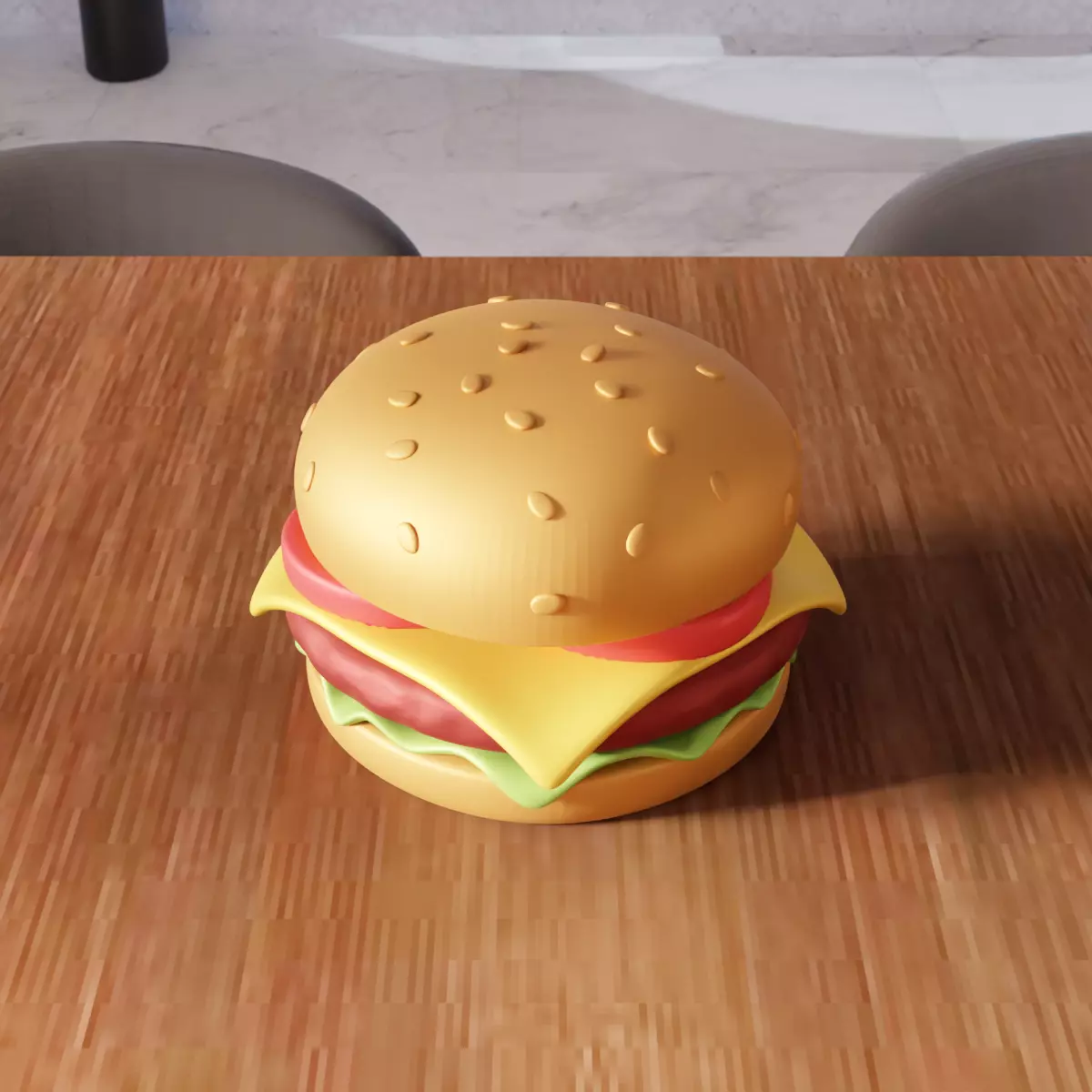 Fake Hamburger - 388 3D print model_1