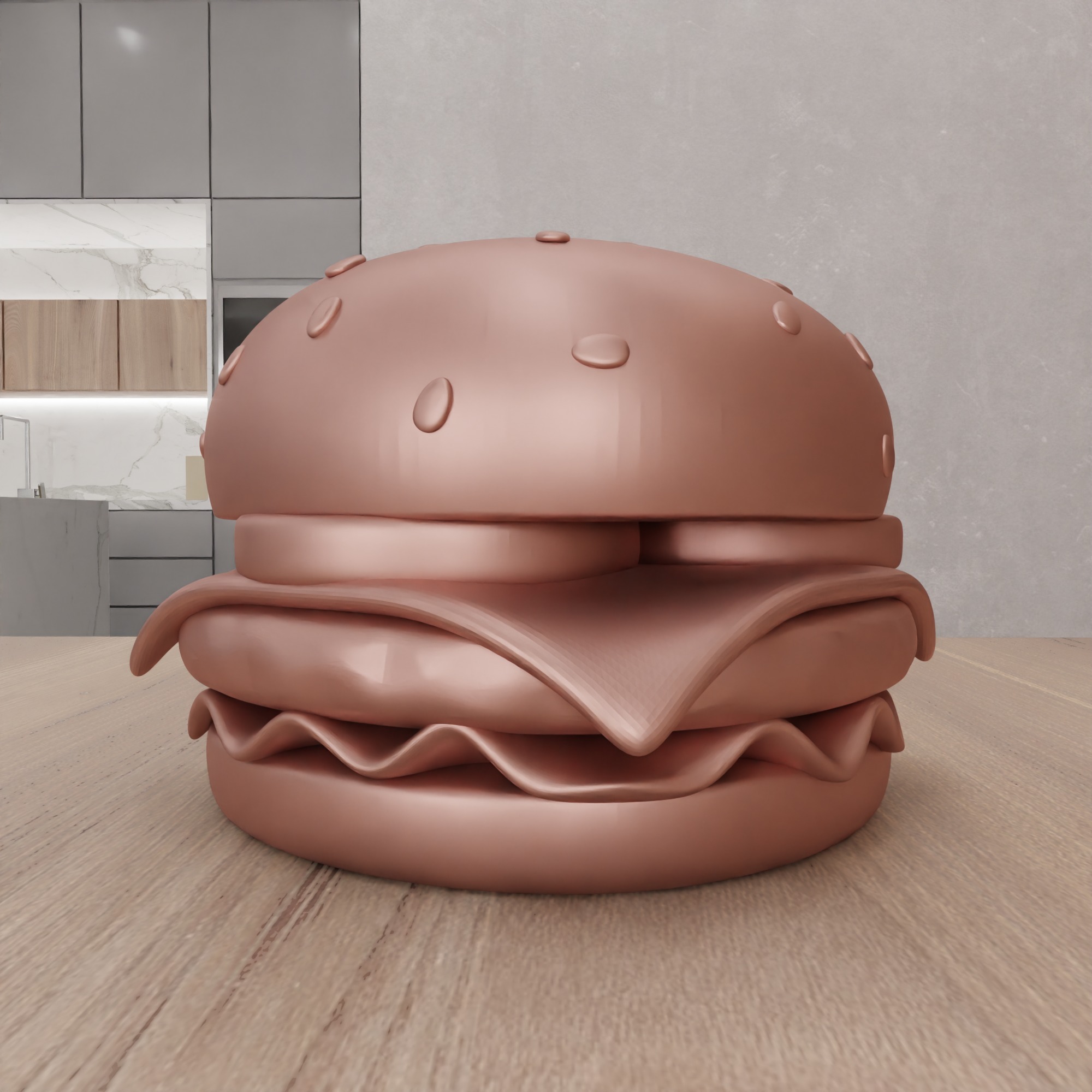 Fake Hamburger - 388 3D print model_13