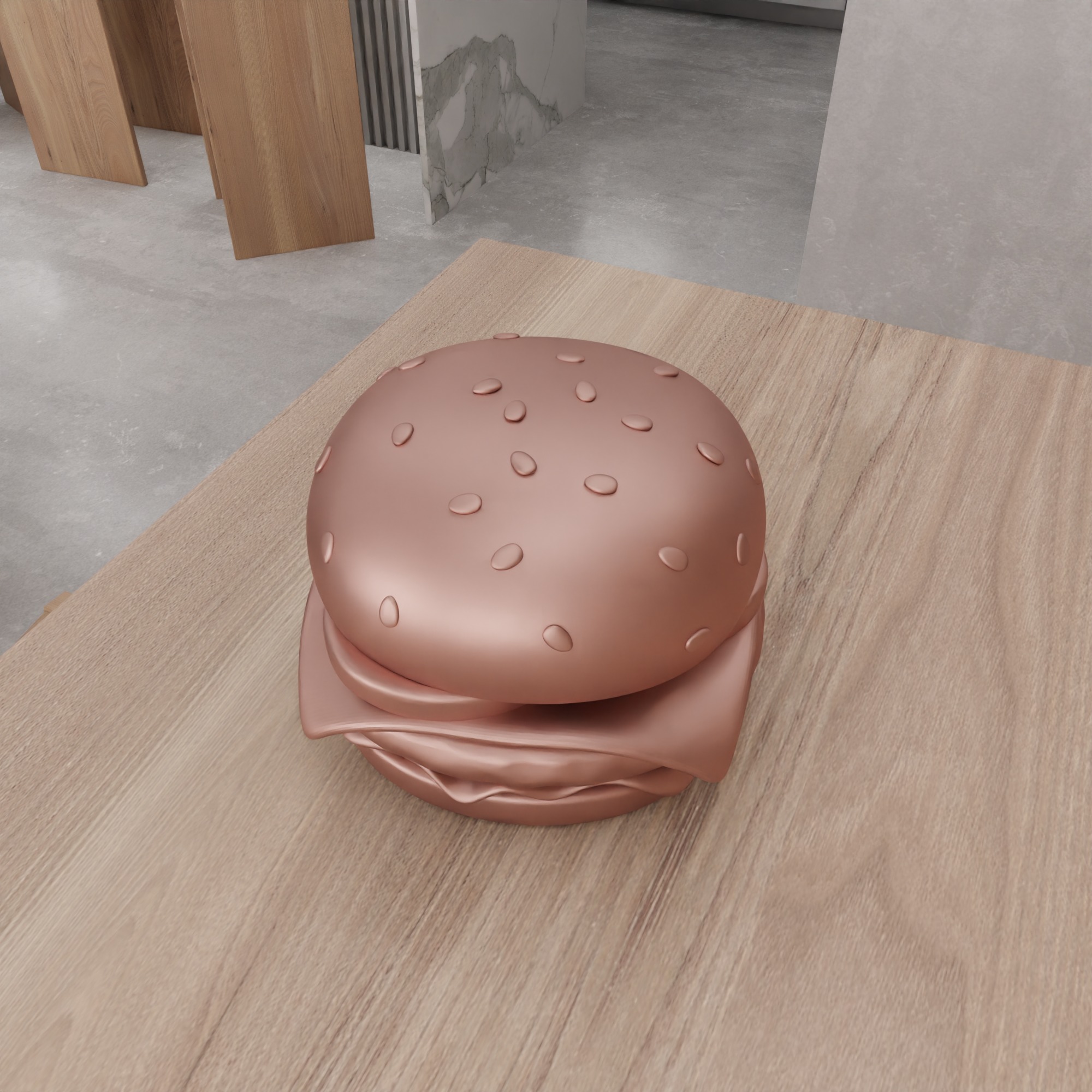 Fake Hamburger - 388 3D print model_9