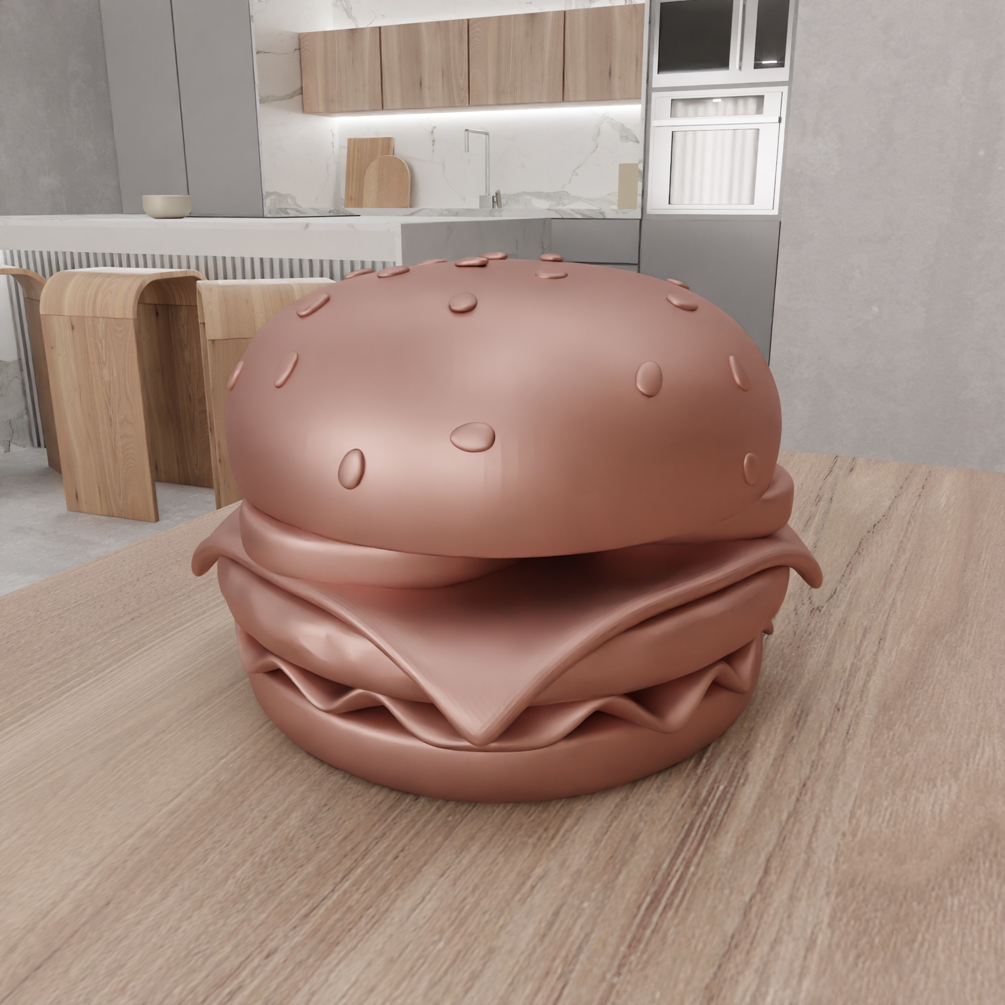 Fake Hamburger - 388 3D print model_10