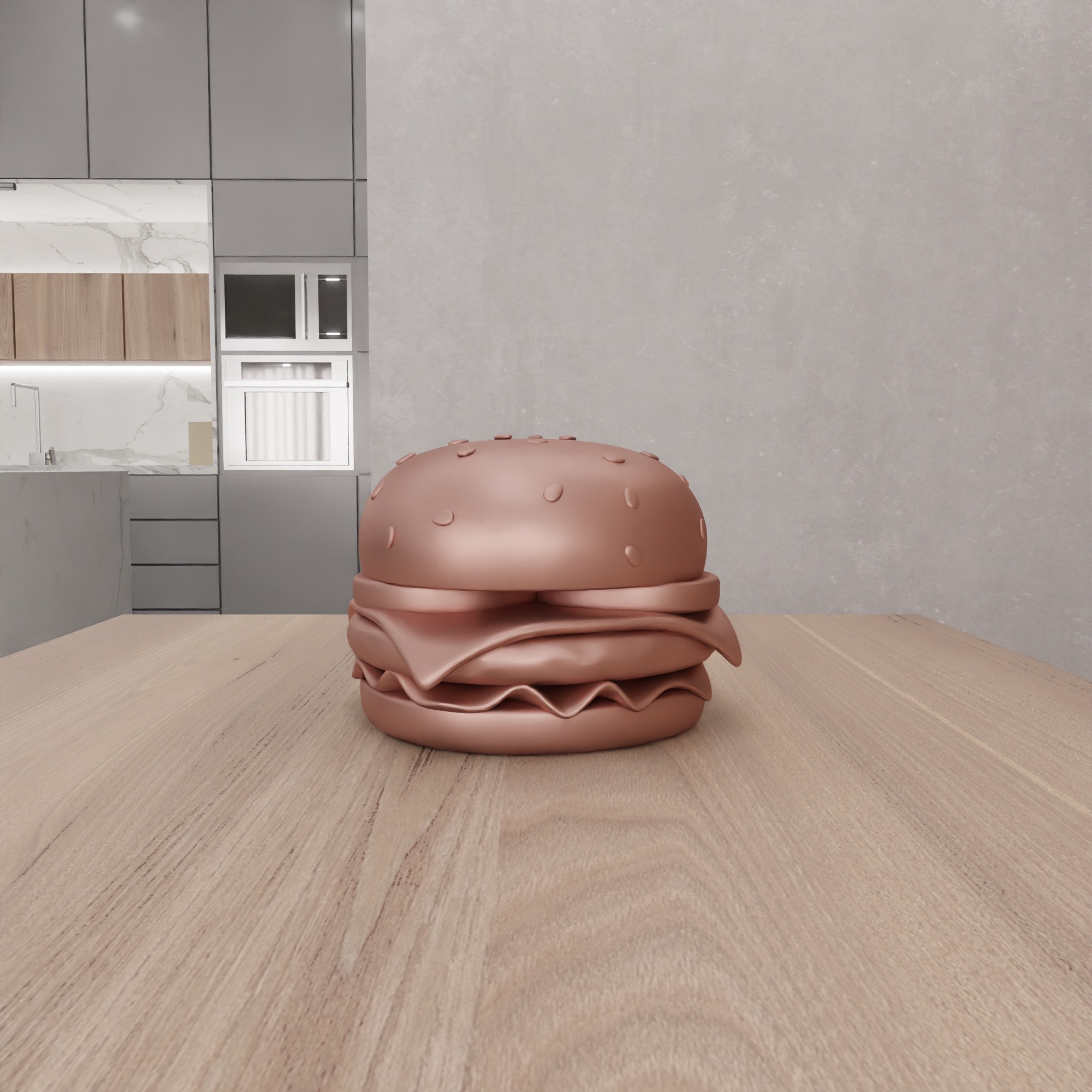 Fake Hamburger - 388 3D print model_11