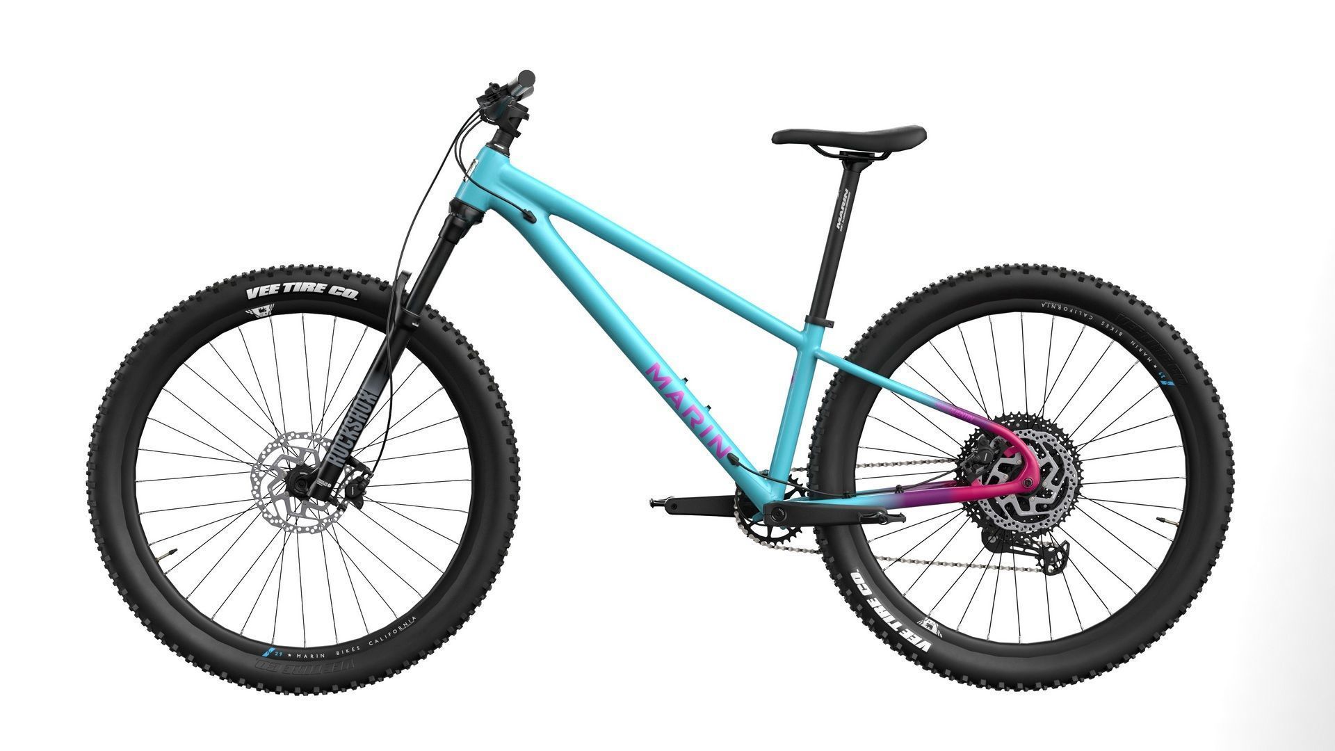 MTB hardtail BluePurple Low-poly 3D model_6
