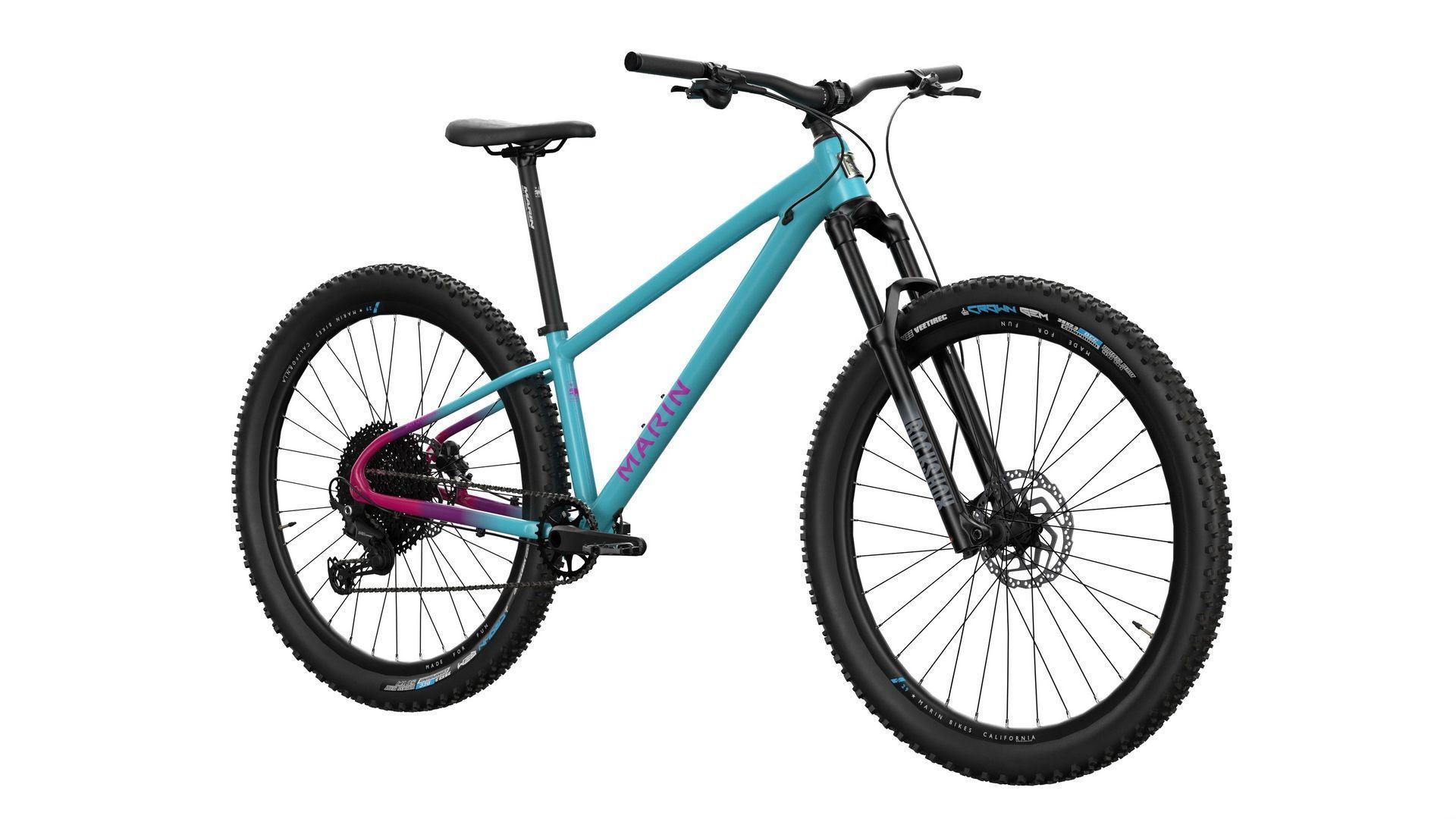 MTB hardtail BluePurple Low-poly 3D model_4