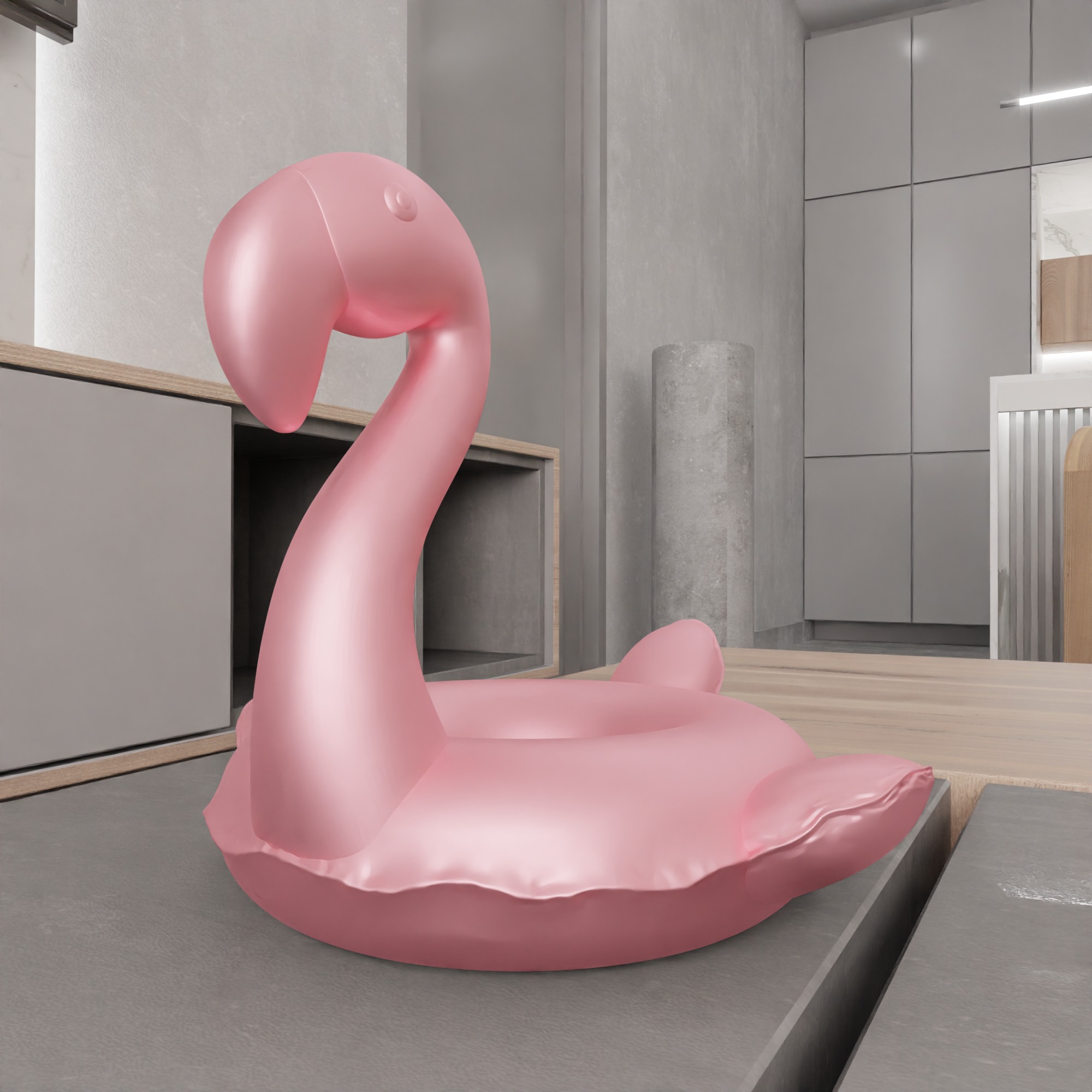 Inflatable Flamingo Sea Bed - 386 3D print model_12