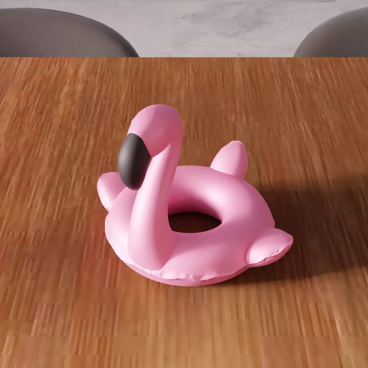 Inflatable Flamingo Sea Bed - 386 3D print model_5