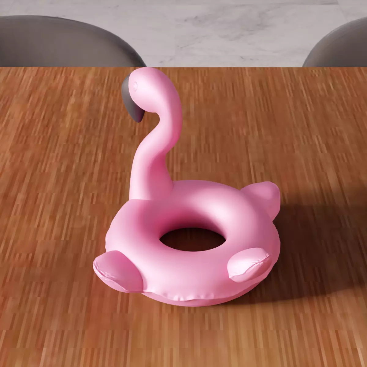 Inflatable Flamingo Sea Bed - 386 3D print model_1