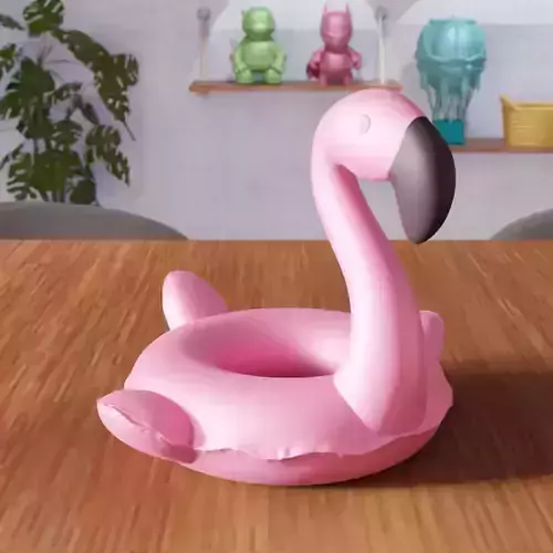 Inflatable Flamingo Sea Bed - 386 3D print model